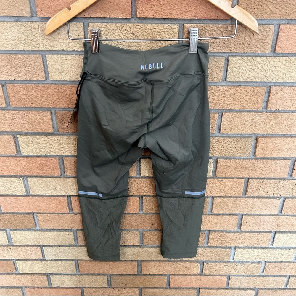 Nwt Nobull Running Crop Leggings Athletic Women’s Size Xs Army Green — image 2 of 6